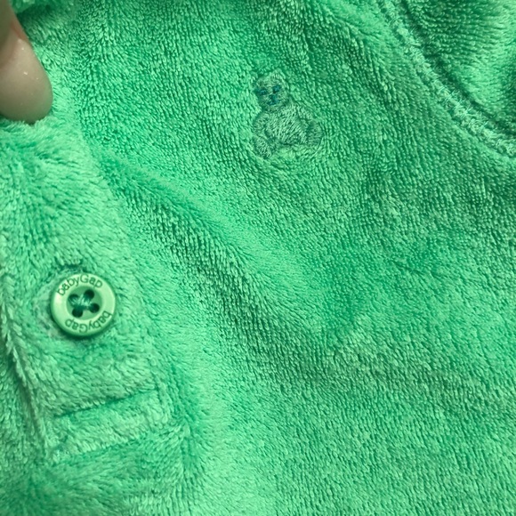 0-3 months Baby GAP Collared One-piece, green - Picture 5 of 5